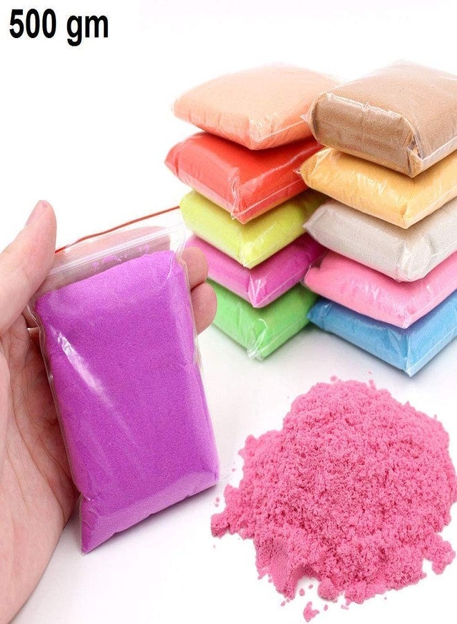 13 SOEME مجموعة بناء قلعة من الصلصال والرمل متعدد الألوان للأطفال من 13 SOEME، 500 غرام من الصلصال السحري/العجين القابل لإعادة الاستخدام، أنشطة إبداعية ممتعة، ألعاب رملية ناعمة للأولاد والبنات، من عمر 3 سنوات فما فوق (حقيبة) - Image 4